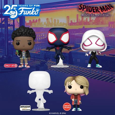 spider-man funko pop across the spider-verse